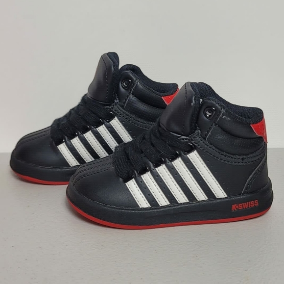 K-Swiss Other - K-Swiss Hoops Mid toddler Boys Size 5 Sneakers Casual Shoes Black White